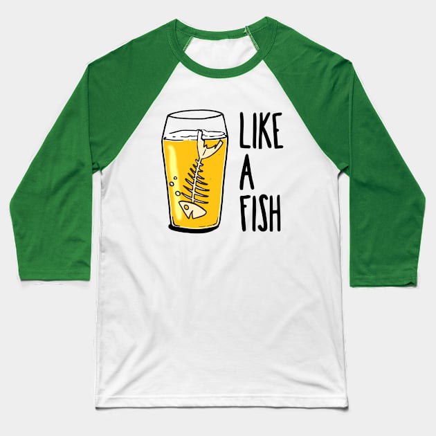 Like a Fish Baseball T-Shirt by Jeffw